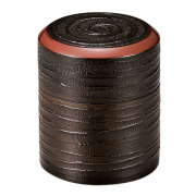 茶筒 嵯美   木製 漆塗り　FC5-9