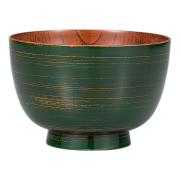 汁椀 研き出し八雲 内スリ 赤/黒/白/緑 木製 漆塗り FC8-5/6/7/8