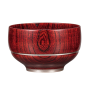 重なり椀ボール  赤スリ/黒スリ（中） 木製 漆塗り FC7-12/16