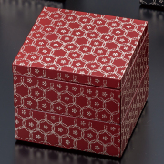 匠二段重 3.5 花七宝 朱/黒 FC31-3/4