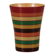 タンブラー 独楽模様 朱/黒 FC35-9/10