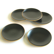 銘々皿 タタキ黒渕金 取り皿・小皿