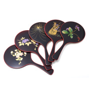 手鏡 溜 【まとめ買い割引】漆塗りハンドミラー