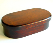うるし小判弁当箱  木製 漆塗り 木のランチボックス（製造中止）