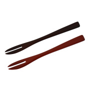 和菓子切りフォーク【メール便可】 木製 漆塗り カトラリー NC-926