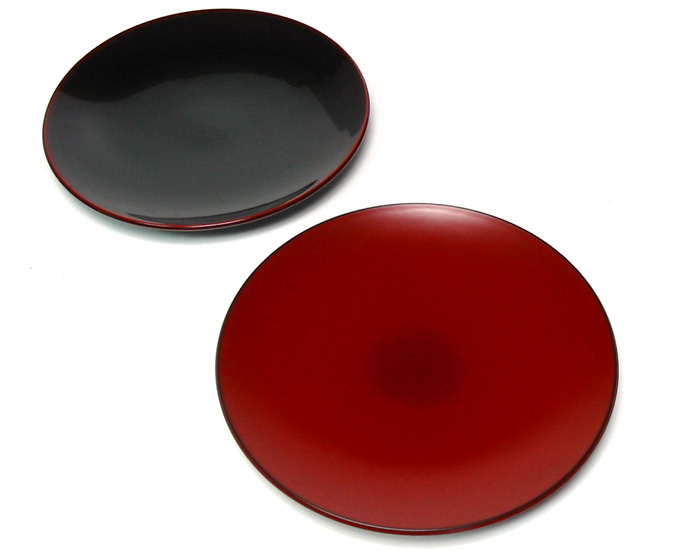 6寸 丸皿 溜  漆塗り 中皿（製造中止）