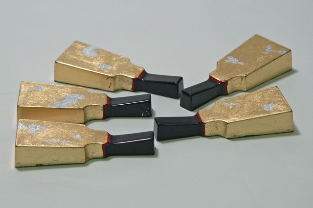 箸置き 羽子板金箔 （製造中止）