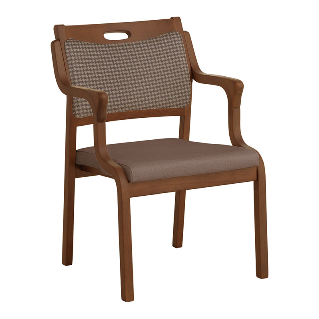 Care-Net01-AC ダイニングチェア 肘付 座面高41cm PVC 合皮