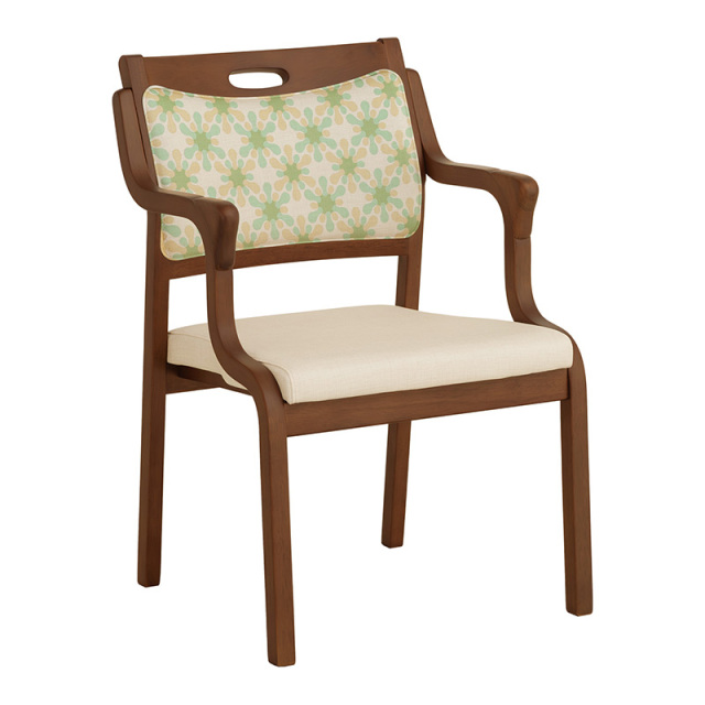 Care-Net01-AC ダイニングチェア 肘付 座面高41cm PVC 合皮