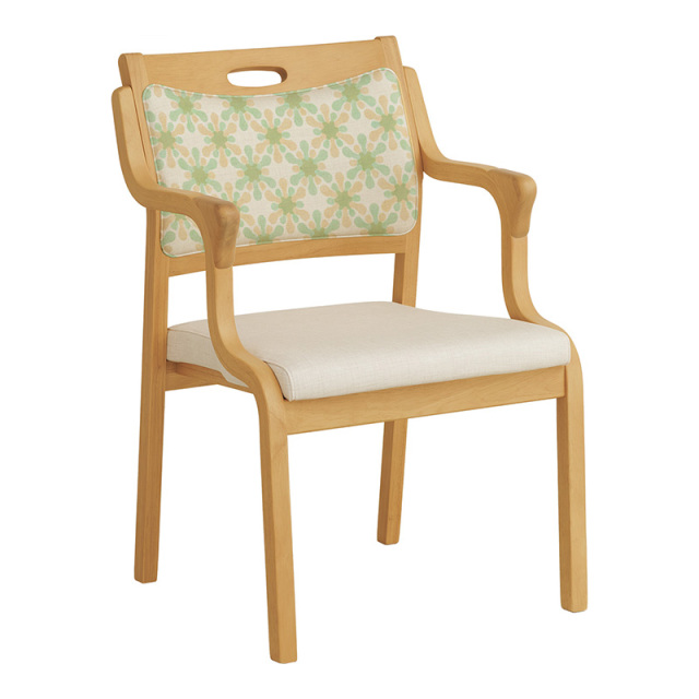 Care-Net01-AC ダイニングチェア 肘付 座面高41cm PVC 合皮