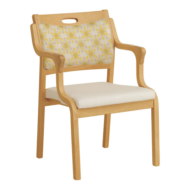 Care-Net01-AC ダイニングチェア 肘付 座面高41cm PVC 合皮