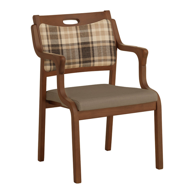 Care-Net01-AC ダイニングチェア 肘付 座面高41cm PVC 合皮