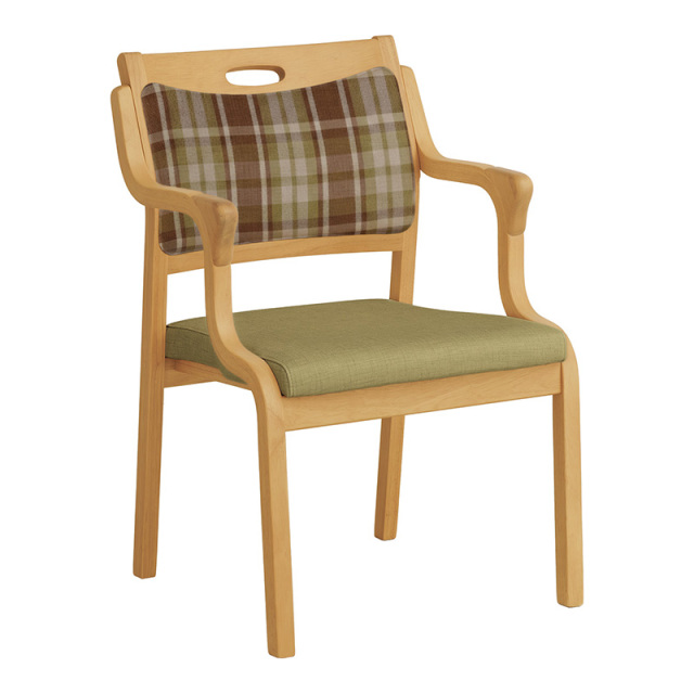 Care-Net01-AC ダイニングチェア 肘付 座面高41cm PVC 合皮