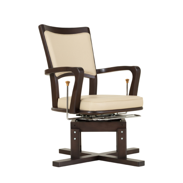 フィットチェア-X 高齢者椅子 肘付 回転椅子 介護椅子 ロック機能 前後