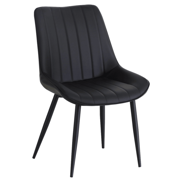 カフェ 12脚セット椅子 合皮 黒 【公式通販】