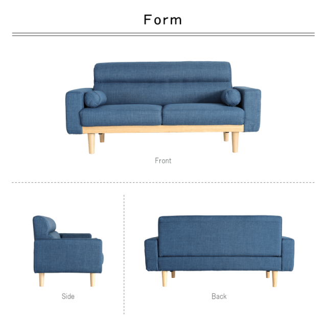 (3990W2)*ソファ 2~3人掛け　92x188x 42~66 cm 2人掛けソファ クッション付き [幅159] | 【公式】LOWYA(ロウヤ