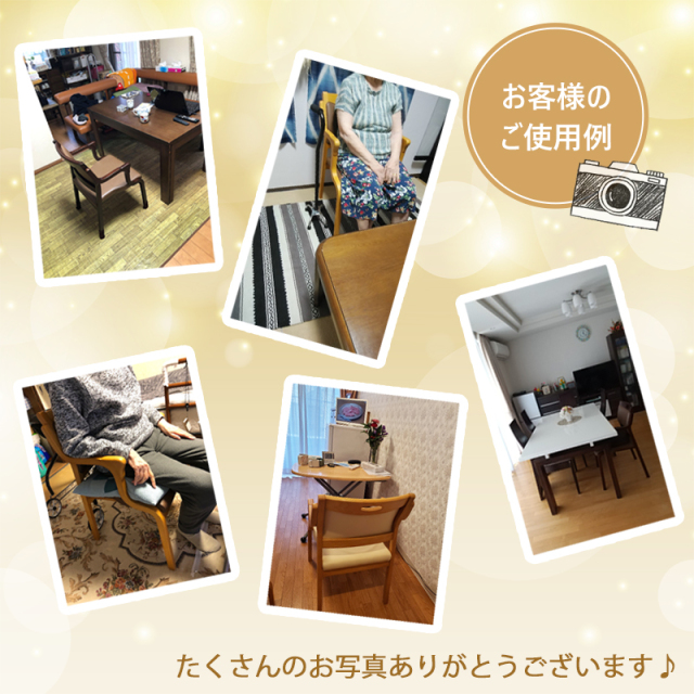 Care-Net01-AC ダイニングチェア 肘付 座面高41cm PVC 合皮