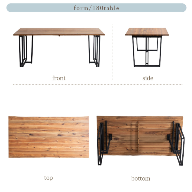 ダイニングテーブル ポルトガル製 木製 ZCB ダイニングテーブル 幅150cm 奥行90cm 高さ72cm 4人掛け