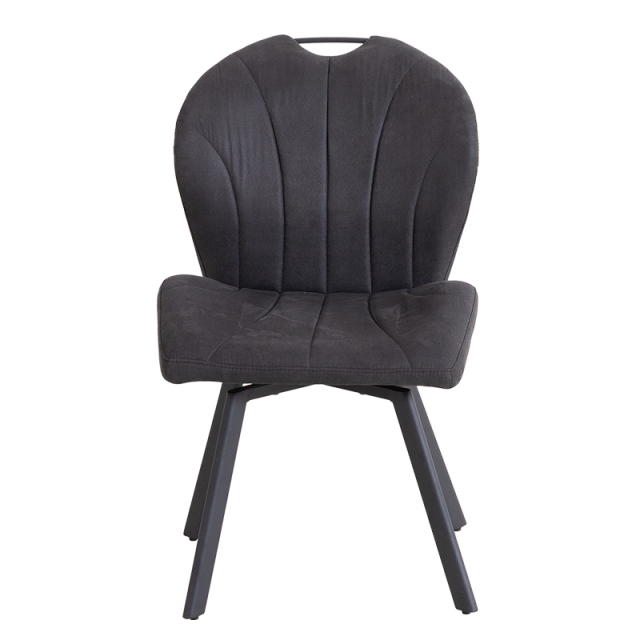 ZLC 回転椅子 肘無 座面回転 座面高44cm ダイニング チェア スチール脚