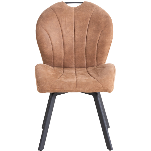 ZLC 回転椅子 肘無 座面回転 座面高44cm ダイニング チェア スチール脚