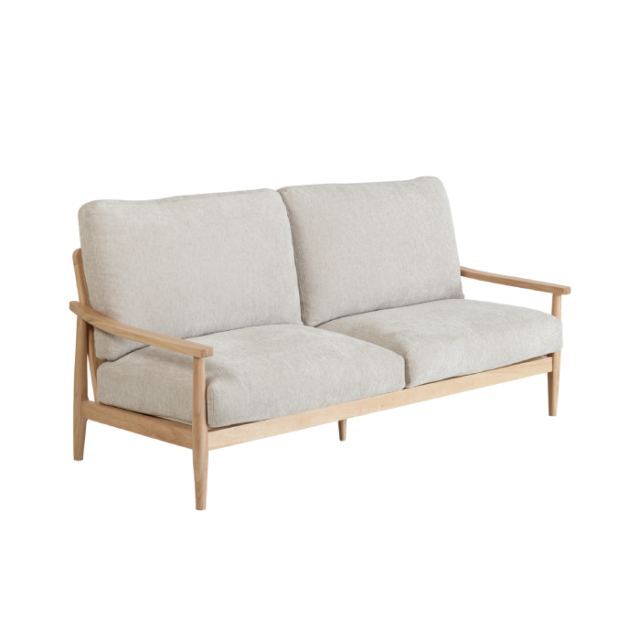 ZWD ソファ 幅185cm 天然木フレーム 3人掛け ソファー お掃除ロボット