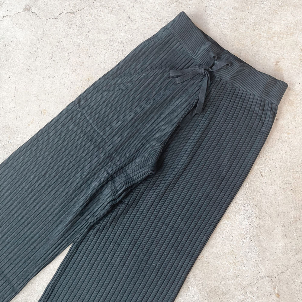 スプリングセール！　インスタサブ垢で大人気！　』　コーデに使ってるワイドパンツはコレ！リブニットワイドパンツ登場！