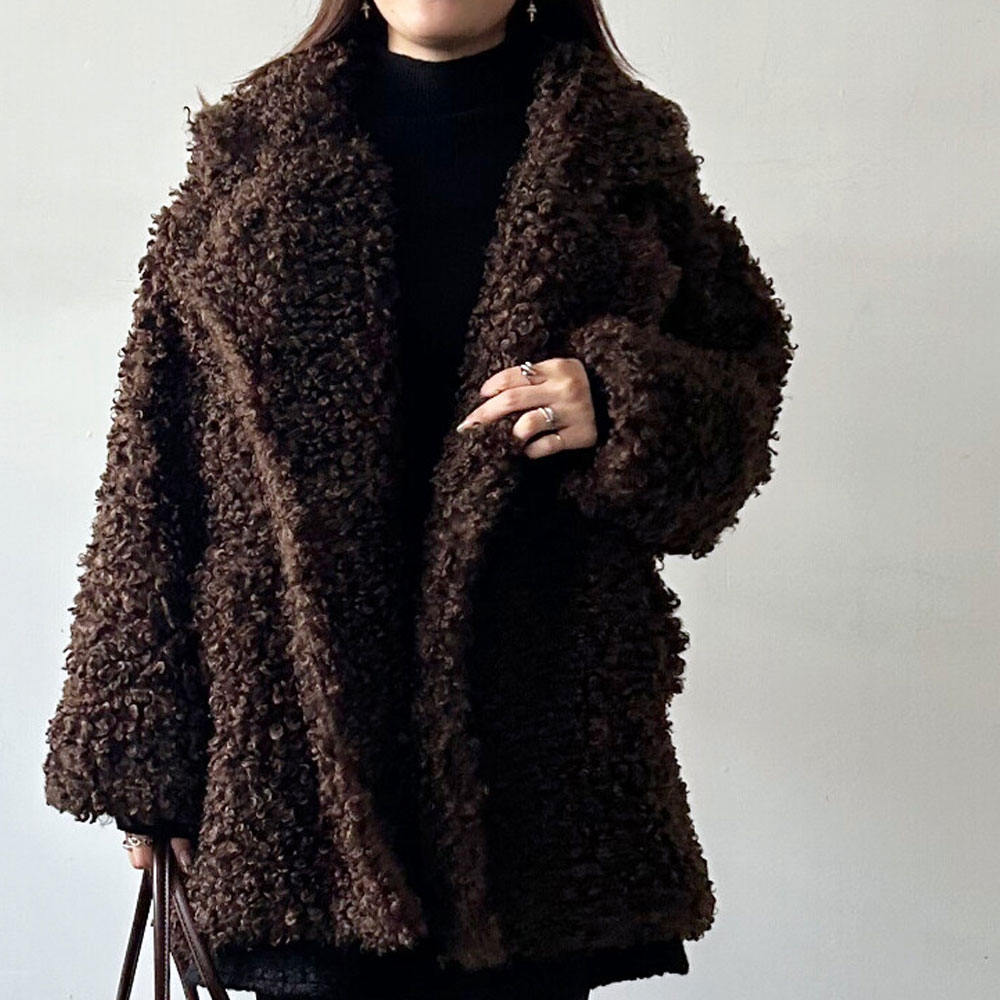 クリスマスセール【12月上旬入荷予定】 　『　インスタで大人気！　』　プードルファーダブルミドルコート