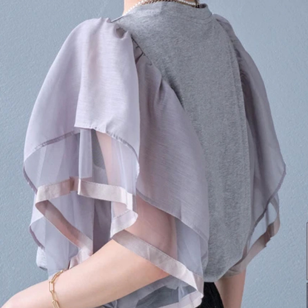 【4月下旬入荷予定】 春の早割り【メール便対応】　【2026新作】ラッフルスリーブトップス