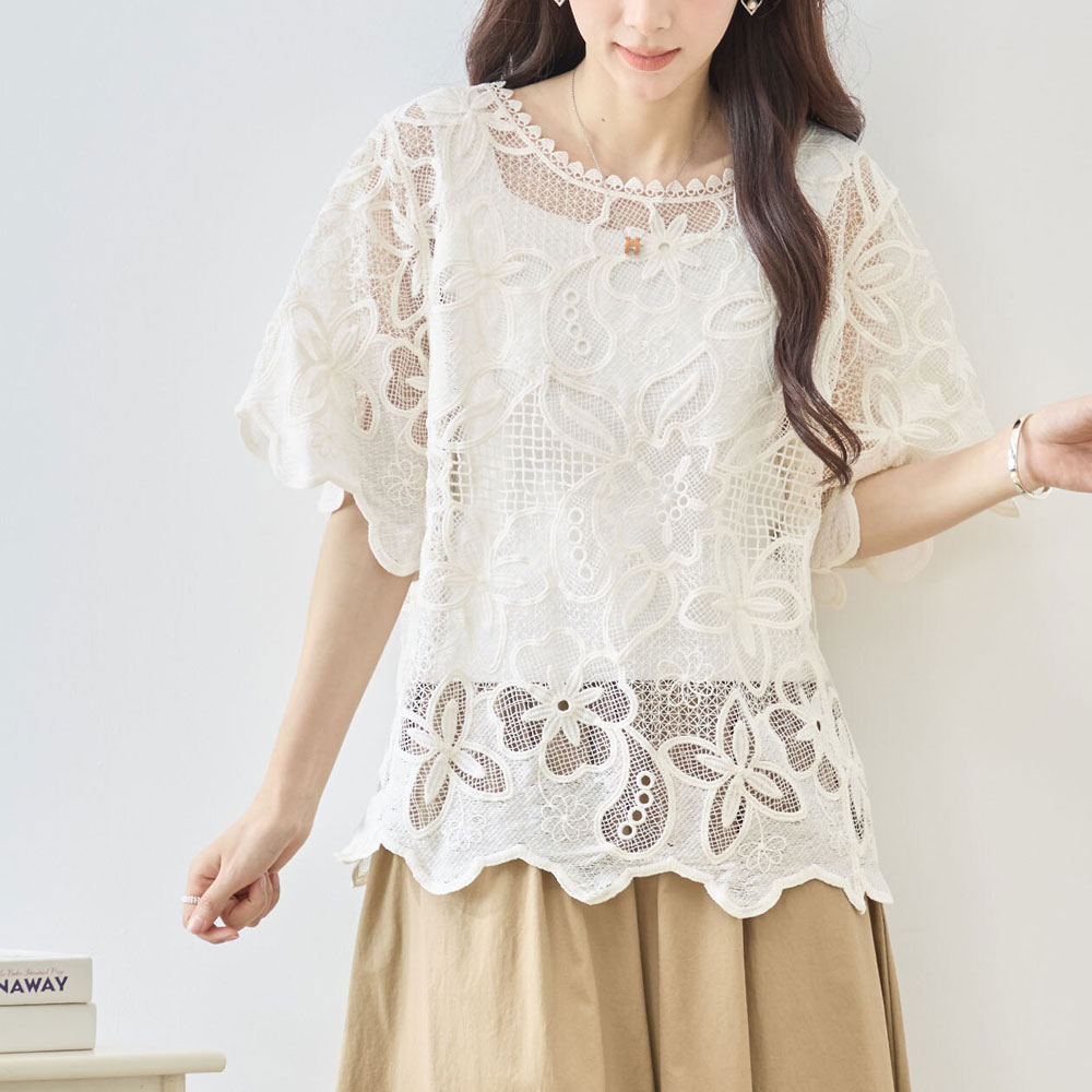 ラスト1着　春の早割り【メール便対応】『　インスタサブ垢で大人気！　』　【2026新作】フラワーレーストップス