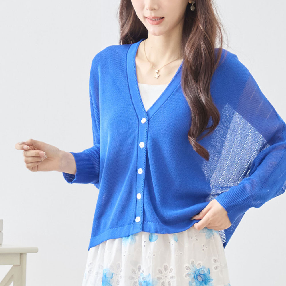 【4月下旬入荷予定】 春の早割り【メール便対応】『　インスタサブ垢で大人気！　』　【2026新作】マルチカラーシアーニットVネックカーディガン