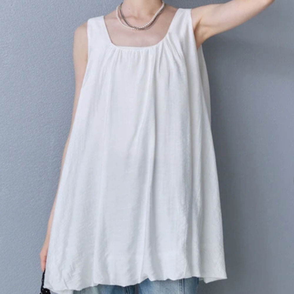 【7月上旬入荷予定】 　【6/26インスタストーリーでシェア】　夏の早割り【メール便対応】　【新作】バルーンヘムノースリーブトップス