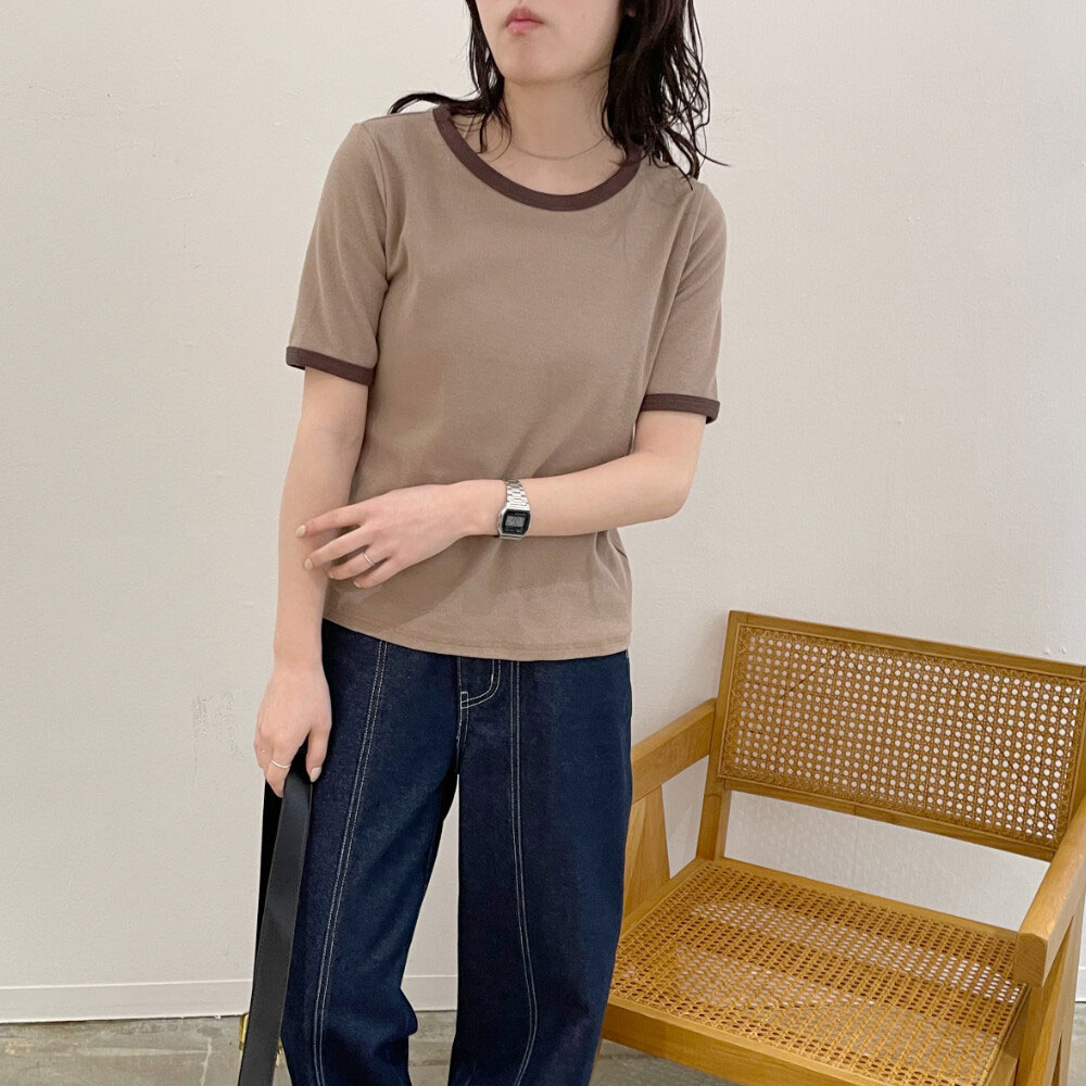 【4月下旬入荷予定】　　 春の早割り　『　インスタサブ垢で大人気！　』　　カットリブリンガーTシャツ