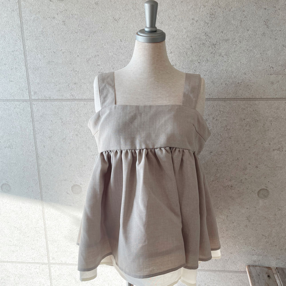【ブラウン完売終了再販ありません】　【8月上旬入荷予定】　期間限定値下げ　夏の早割り　【メール便対応】　【7/26日インスタサブ垢投稿】　次のバズはコレ！もともとめちゃくちゃ高いアイテムです！スラブツイードバイカラーレイヤードキャミ