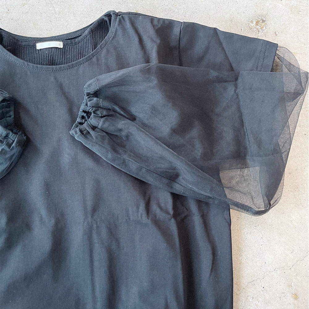 『　Instagramで大人気！　』   袖チュールプルオーバー