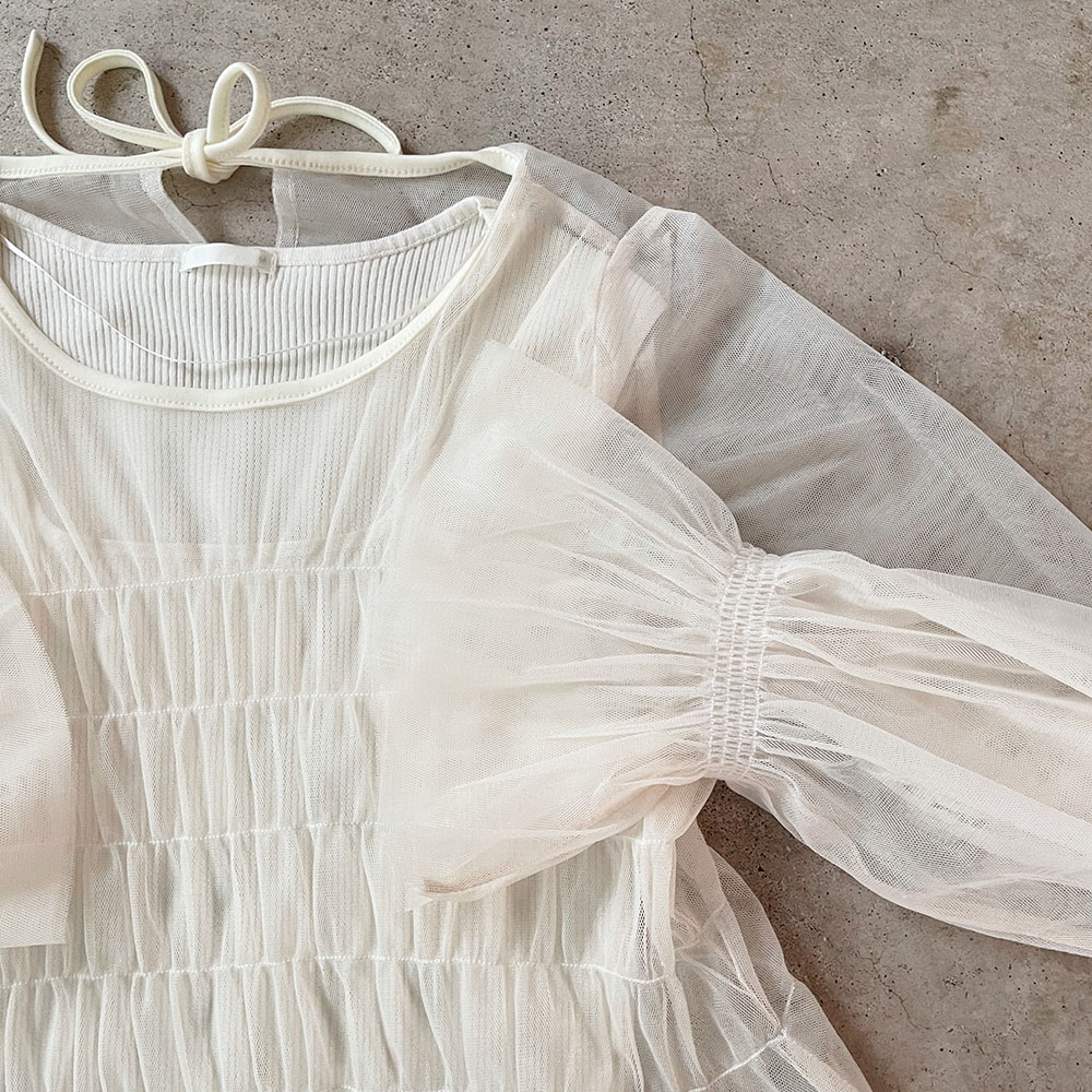 完売終了　　『　インスタサブ垢で大バズり！　』　　ダブルチュールトップス登場！