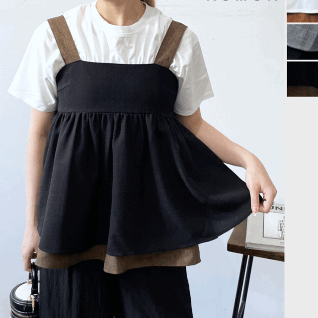 【7月上旬入荷予定】 【メール便対応】 サマーセール　『　インスタで大人気！　』　スラブツイードバイカラーキャミ