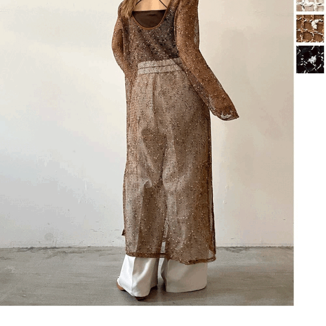【7月上旬入荷予定】 【期間限定値下げ】【メール便対応】 サマーセール　『　インスタで大人気！　』　カットメッシュバックオープンワンピース