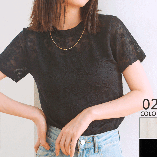 【7月上旬入荷予定】 【メール便対応】 サマーセール　『　インスタで大人気！　』　シアーTシャツ