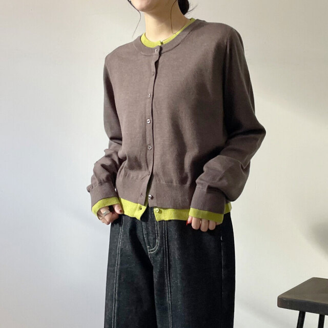 配色クールクールカーディガン