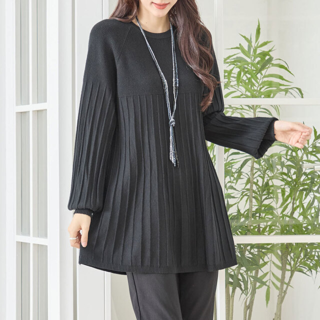 【11月上旬入荷予定】　オータムセール　『　インスタサブ垢で大人気！　』　プリーツ切り替えトップス