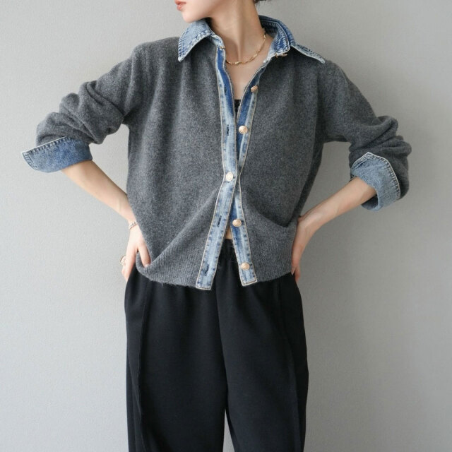 EVISU デニムカーディガン EVISU