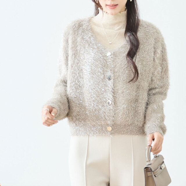 秋冬物50％OFF！　オータムセール　『　インスタで大人気！　』　シャギーカーディガン