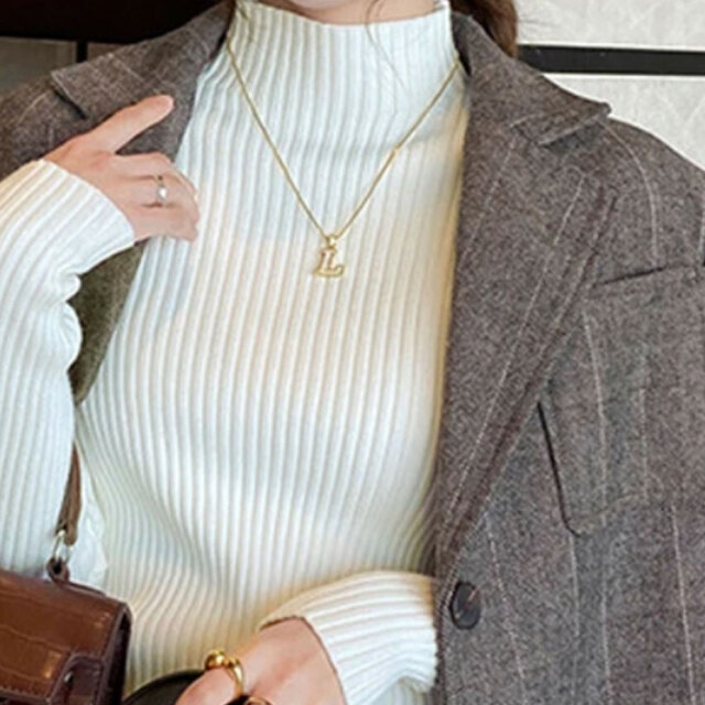 クリスマスセール　【12月上旬入荷予定】 　【期間限定値下げ】 【アウターインに困ったらコレ】 　『　インスタで大人気！　』　柔らかハイネックリブニット