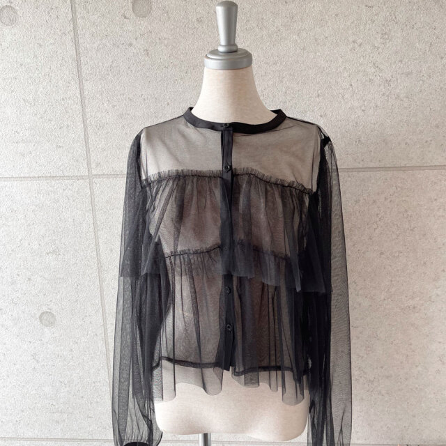 チュールフリルブラウス チュールフリルブラウス | outlet | axes femme online shop