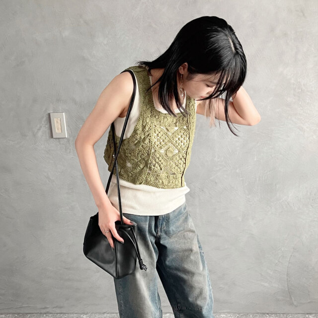 【8月中旬入荷予定】　【メール便対応】サマーセール  　『　インスタで大人気！　』　　タンクトップ スクエアネック ビスチェ