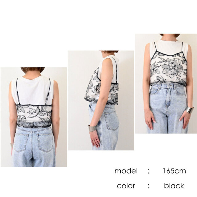 LEINWANDE ビスチェ 花柄 2650449062dd9b322f0a22d47cb8da