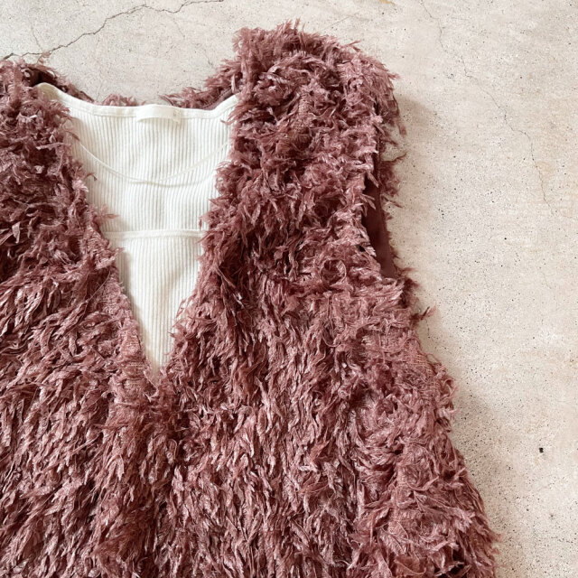 【11月上旬入荷予定】 【メール便対応】 オータムセール　『　インスタで大人気！　』　フリンジ　2ウェイ　ベスト