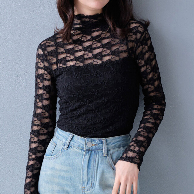 【9月中旬入荷予定】   オータムセール　『　インスタサブ垢で大人気！　』  メロウ加工レーストップス