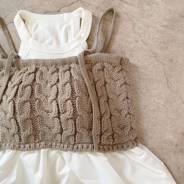 ケーブルバルーンキャミ