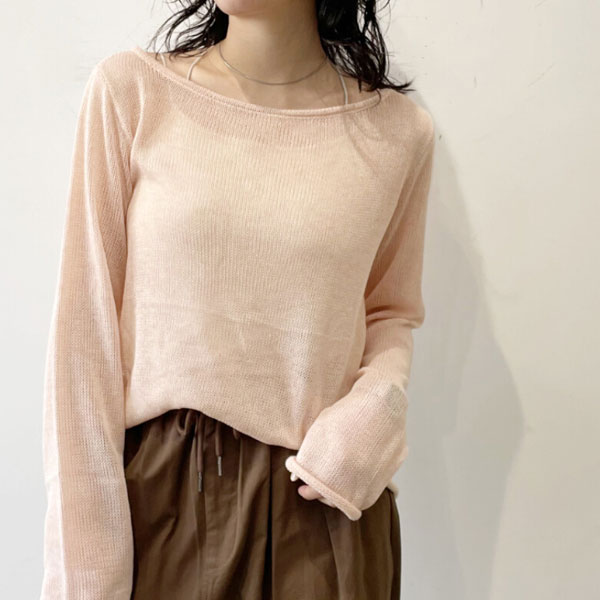 【3月上旬入荷予定】春の早割り 　【メール便対応】【2026新作】透かし編みボートネックPO